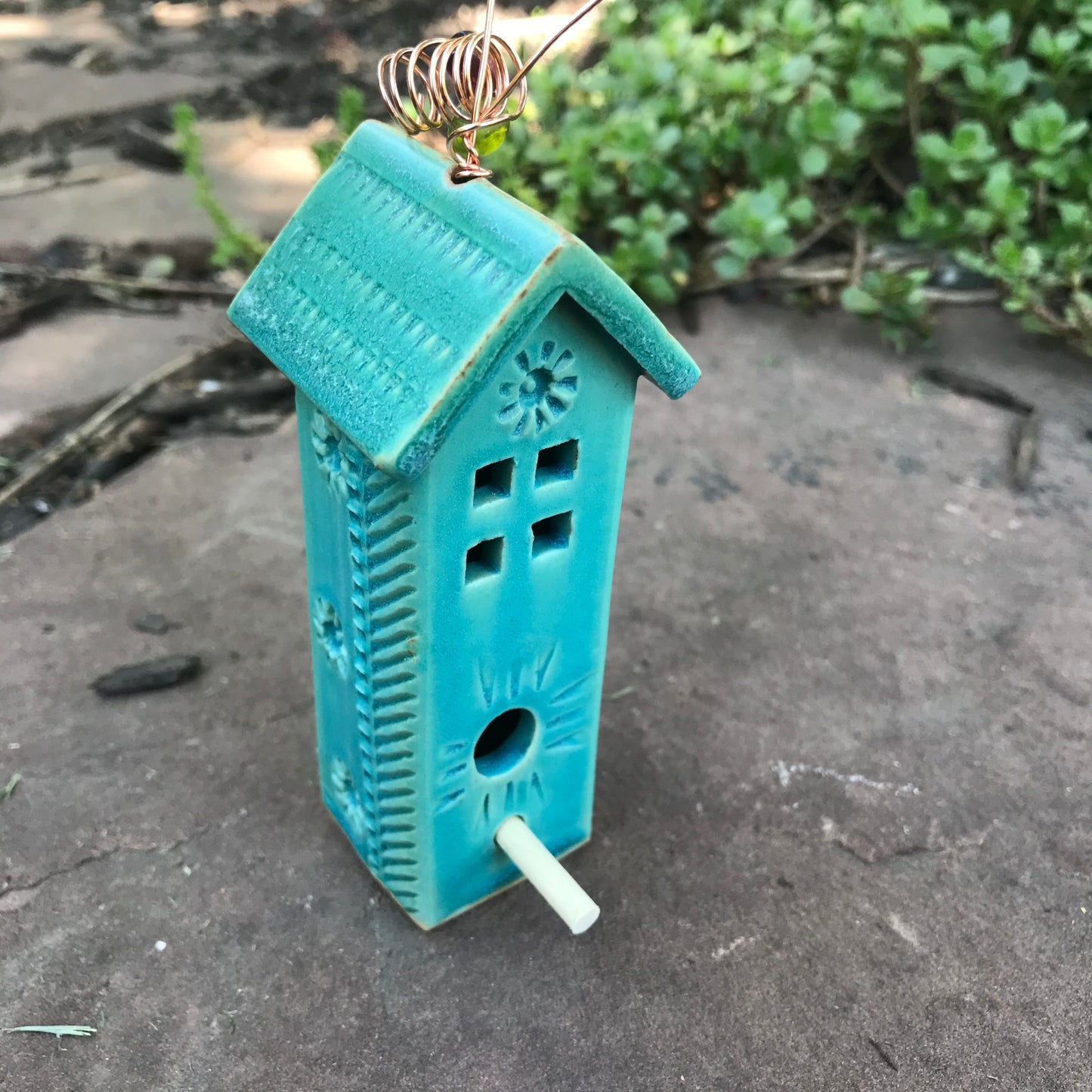 Mini Hanging Birdhouse by Michael Macone - © Blue Pomegranate Gallery
