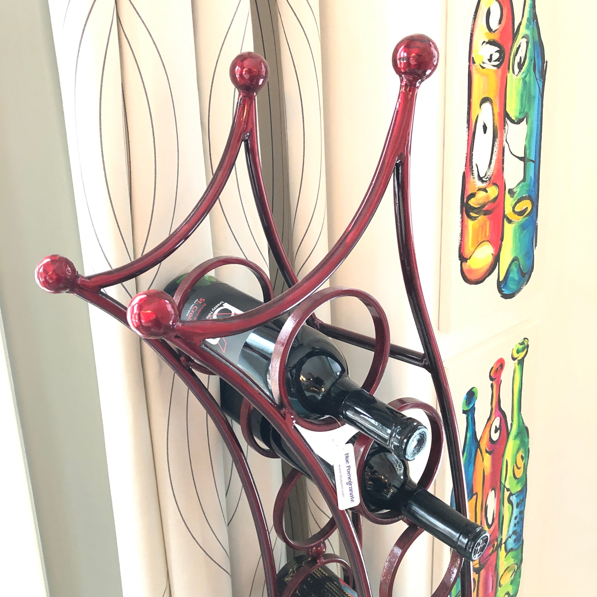 Asahi 8 Red Bottle Wine Rack by Patrick Neuwirth - © Blue Pomegranate Gallery