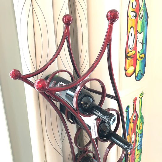 Asahi 8 Red Bottle Wine Rack by Patrick Neuwirth - © Blue Pomegranate Gallery
