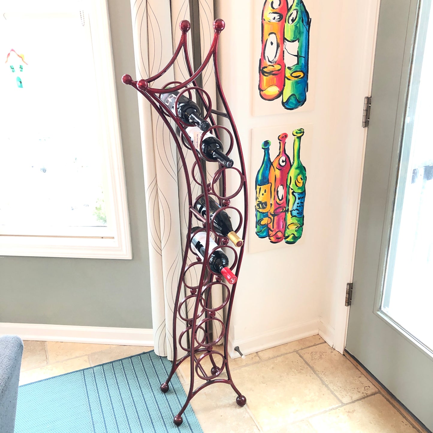 Asahi 8 Red Bottle Wine Rack by Patrick Neuwirth - © Blue Pomegranate Gallery