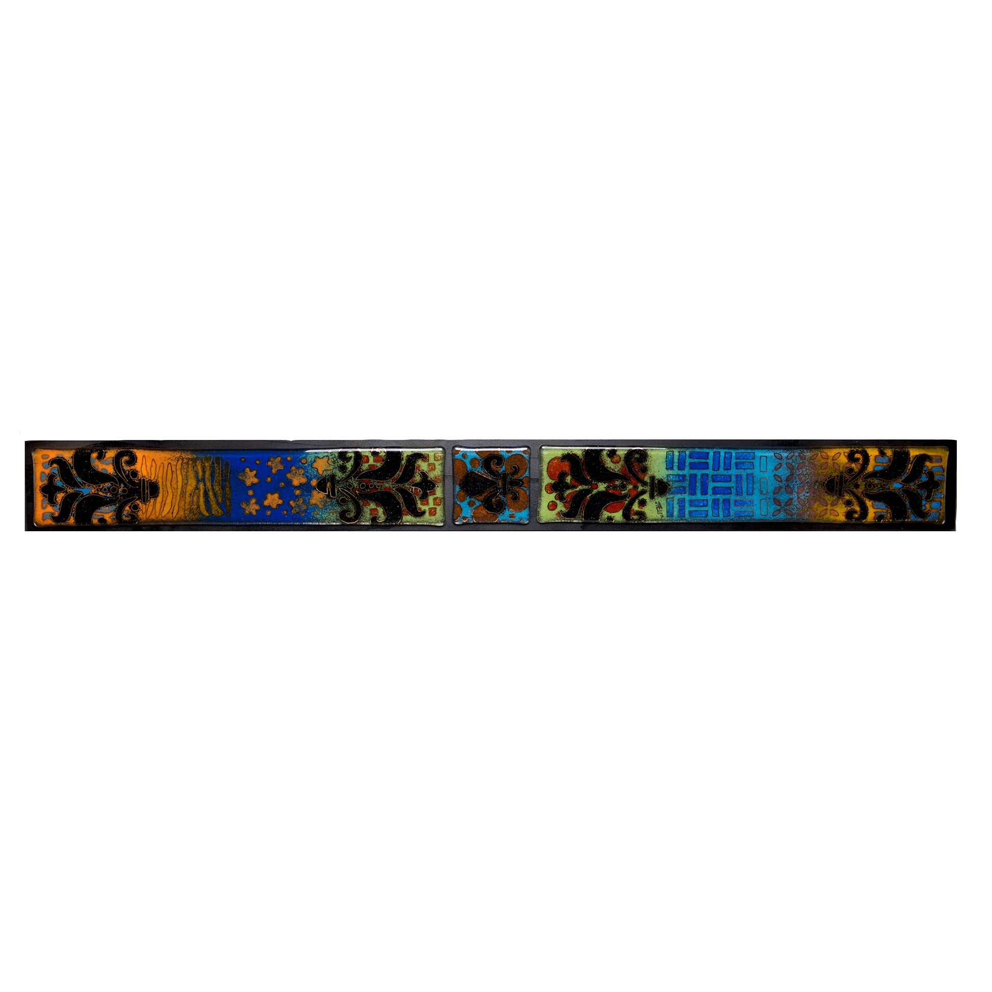Glass Panel by Jaky and Jeff Felix 3.5x36 - © Blue Pomegranate Gallery