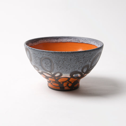 Small Blue/Orange Bowl by Liz Kinder - © Blue Pomegranate Gallery