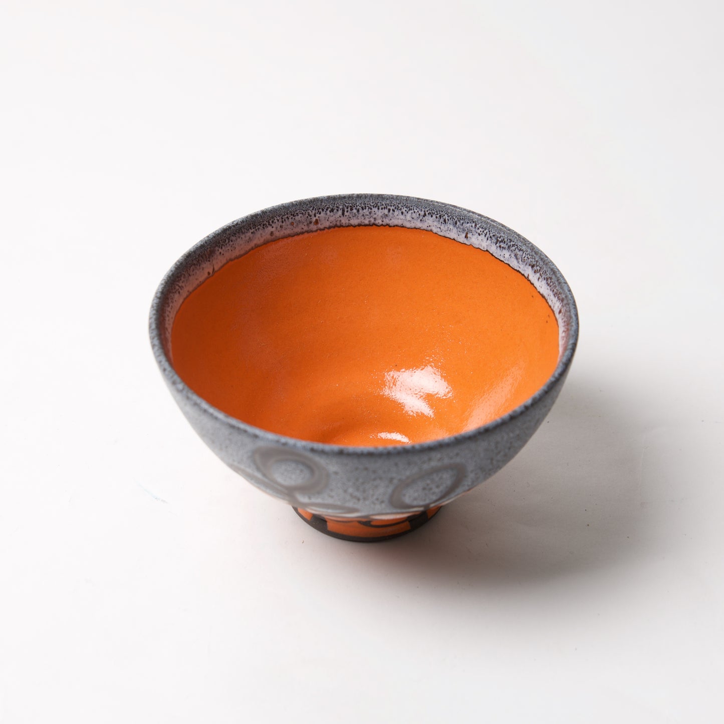 Small Blue/Orange Bowl by Liz Kinder - © Blue Pomegranate Gallery
