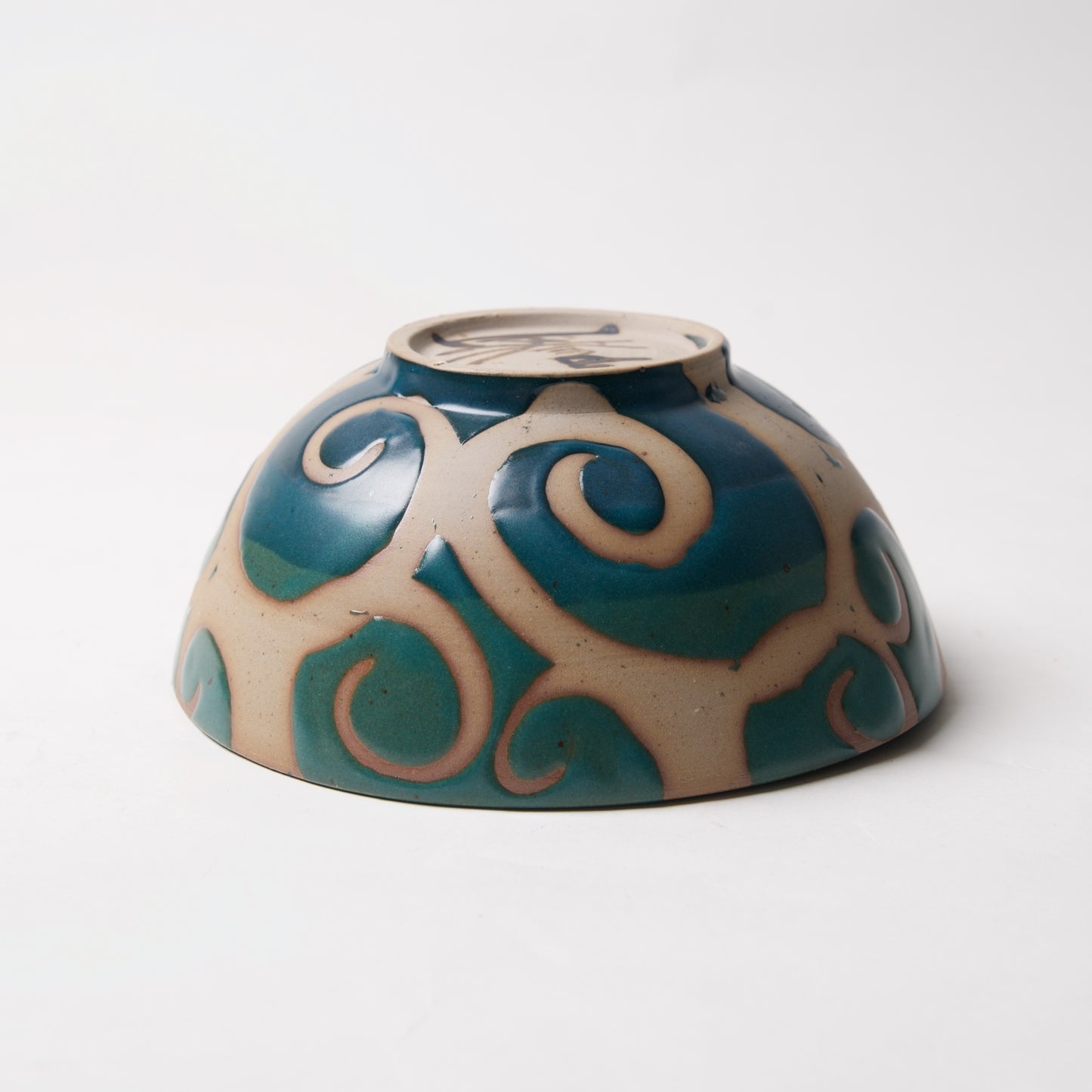 Blue/Green Bowl by Liz Kinder - © Blue Pomegranate Gallery