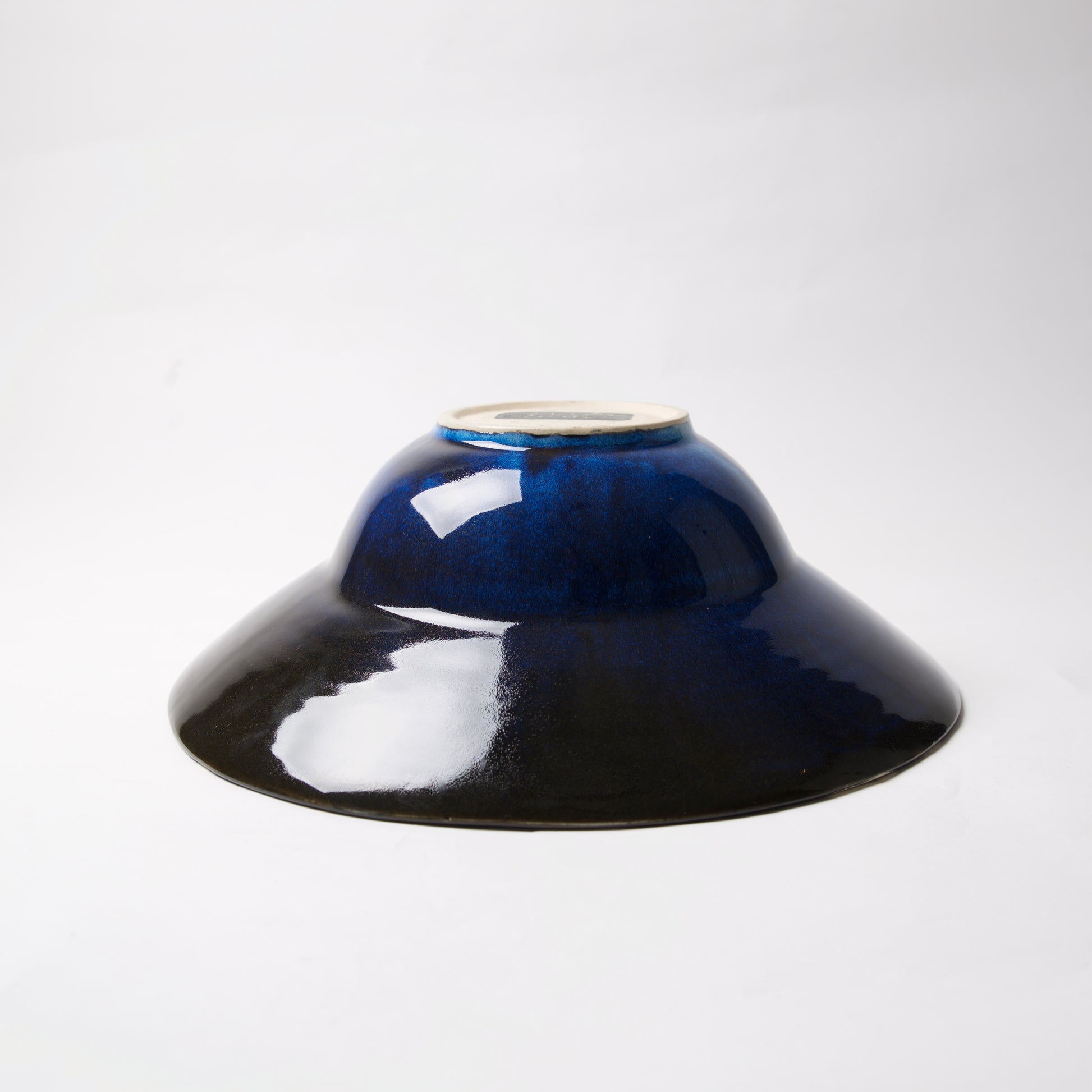 Cobalt Swirly Large Wide Bowl by Liz Kinder - © Blue Pomegranate Gallery