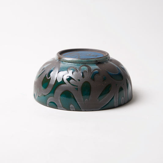 Blue Green Bowl by Liz Kinder - © Blue Pomegranate Gallery