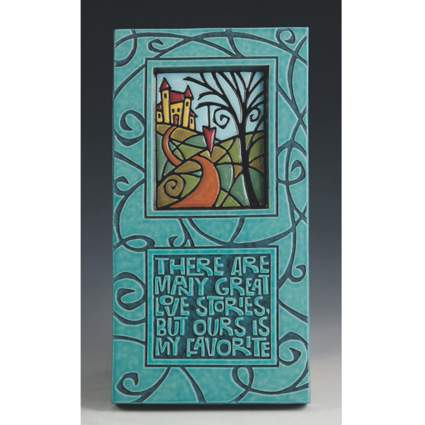 Plaque 'Love Stories' by Michael Macone - © Blue Pomegranate Gallery