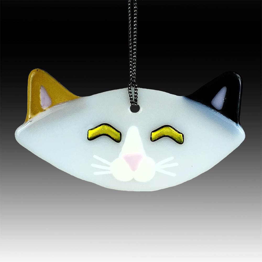 Cat Ornament, Sun Catcher by Charlotte Behrens - © Blue Pomegranate Gallery