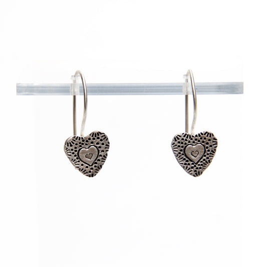 HMQ - Valentine- St. Silver Earrings by McQueen - © Blue Pomegranate Gallery