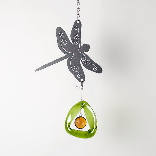 Mini Dragonfly Wind Chime by Chalfant - © Blue Pomegranate Gallery