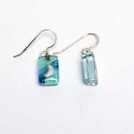 Aqua Moon Earrings by Edo Mor - © Blue Pomegranate Gallery