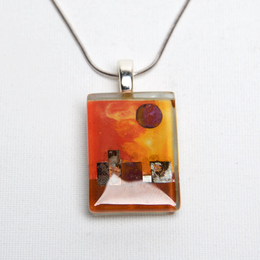 Day in the Village Pendant by Edo Mor - © Blue Pomegranate Gallery