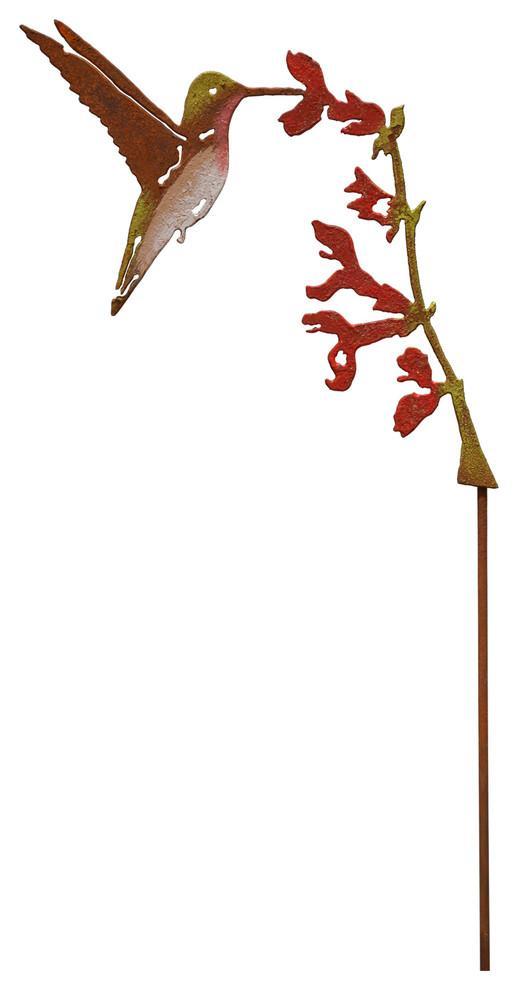 Hummingbird on Salvia Stake by Jim & Madeleine Crowdus - © Blue Pomegranate Gallery