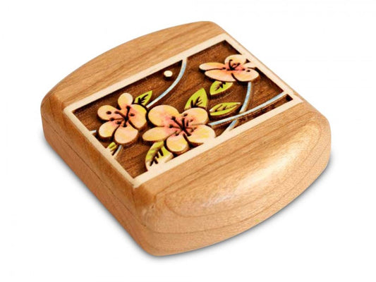 Cherry Blossom Cherry Box 1-3/4 x 2 x 5/8 - © Blue Pomegranate Gallery
