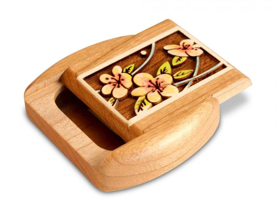 Cherry Blossom Cherry Box 1-3/4 x 2 x 5/8 - © Blue Pomegranate Gallery