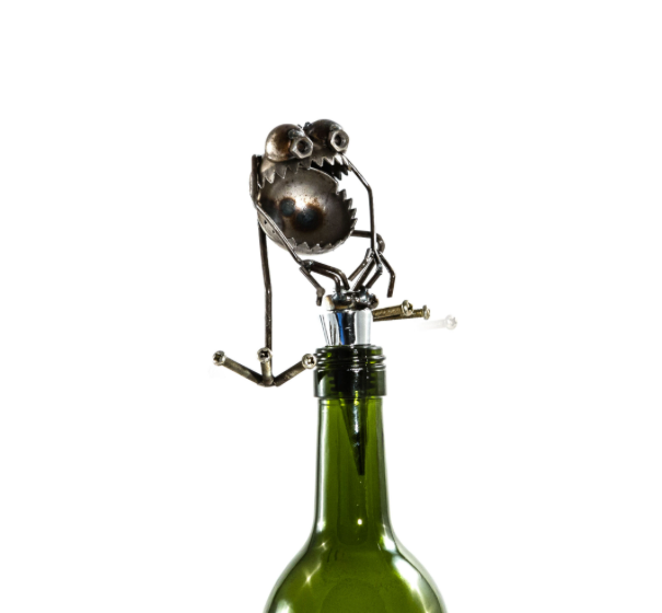 Chugger the Bugger Wine Stopper by Fred Conlon - © Blue Pomegranate Gallery