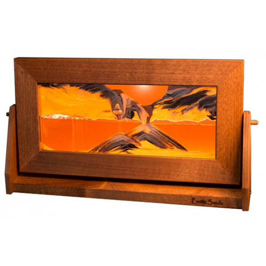 Alder Wood Sand Panel, Med, Sunset Orange - © Blue Pomegranate Gallery