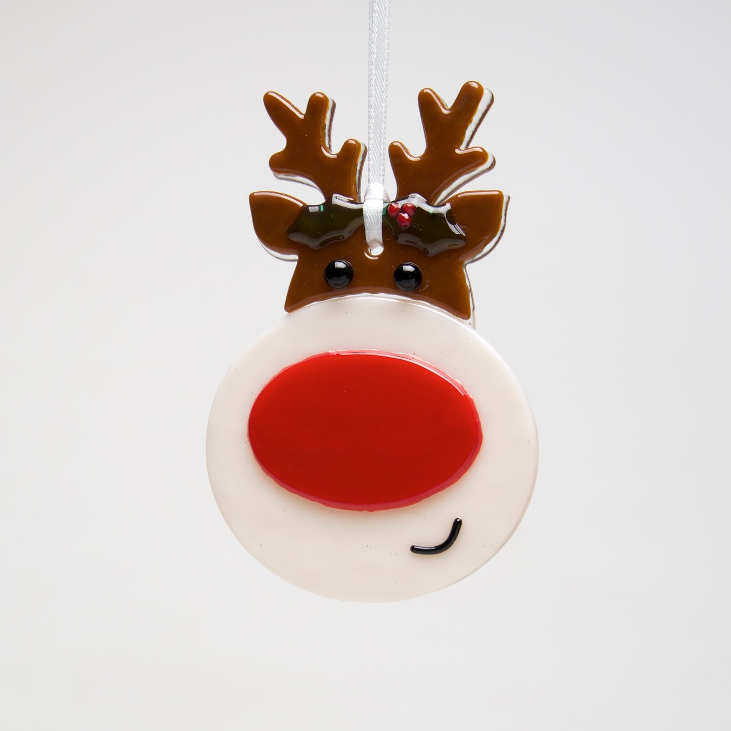 Glass Reindeer ornament by Sondra Gerber - © Blue Pomegranate Gallery