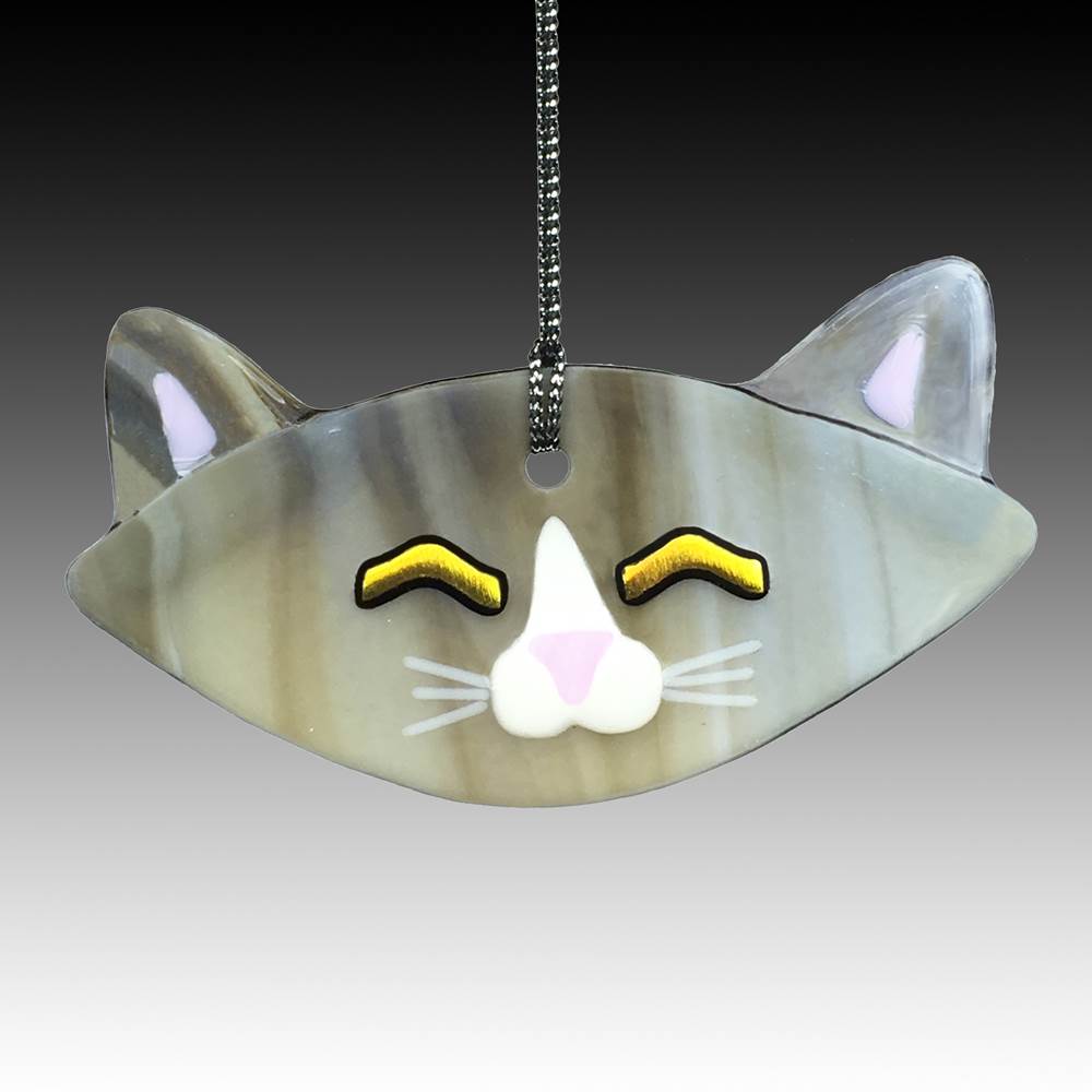 Cat Ornament, Sun Catcher by Charlotte Behrens - © Blue Pomegranate Gallery