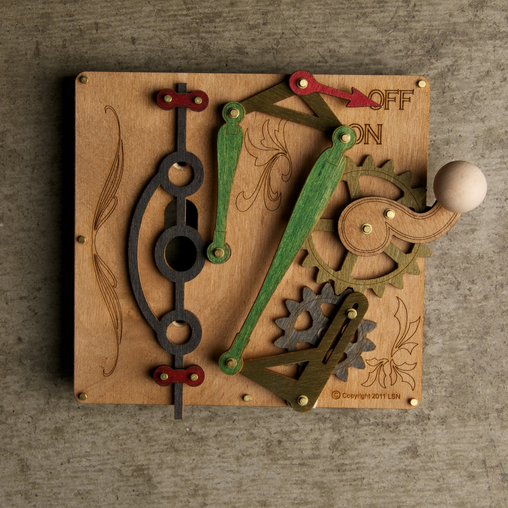 Wood Switch Plate single - © Blue Pomegranate Gallery