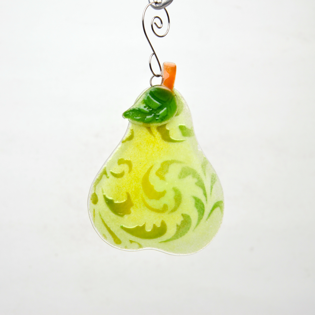 Pear Ornament by Denise Childs - © Blue Pomegranate Gallery
