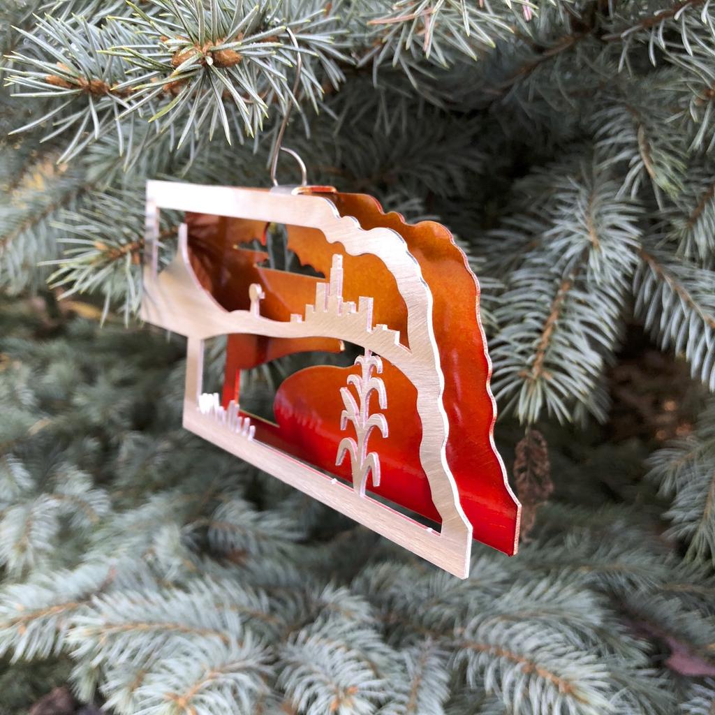 Nebraska Heartland Ornament by Sondra Gerber - © Blue Pomegranate Gallery