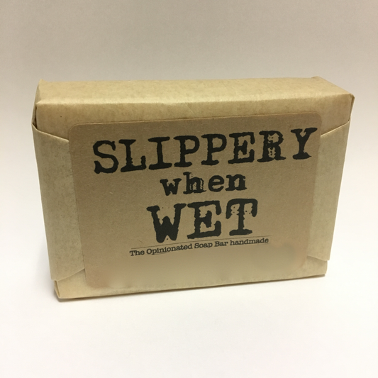 Slippery when wet - hand made soap - © Blue Pomegranate Gallery