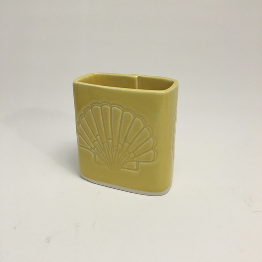 Yellow Short Rectangle Vase by Berls & McConnell - © Blue Pomegranate Gallery