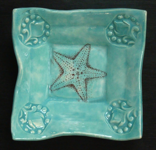 Dipping Dish 4x4 by Lorraine Oerth - © Blue Pomegranate Gallery