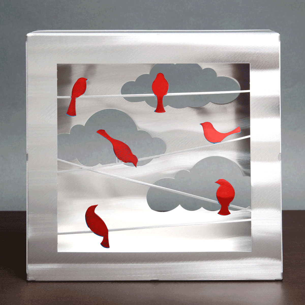 Birds on a Wire Box by Sondra Gerber - © Blue Pomegranate Gallery