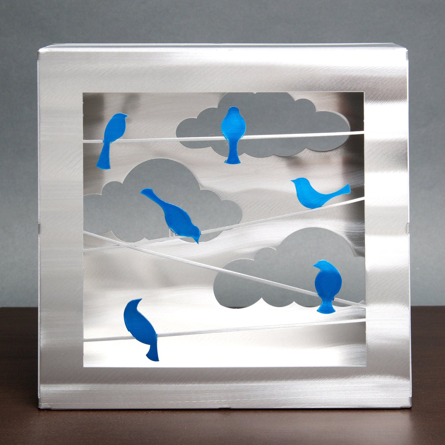 Birds on a Wire Box by Sondra Gerber - © Blue Pomegranate Gallery