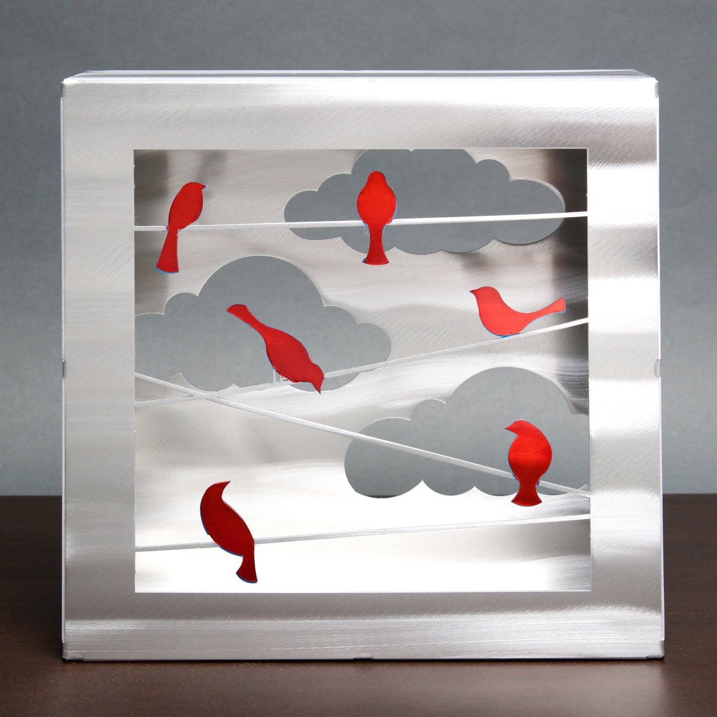 Birds on a Wire Box by Sondra Gerber - © Blue Pomegranate Gallery