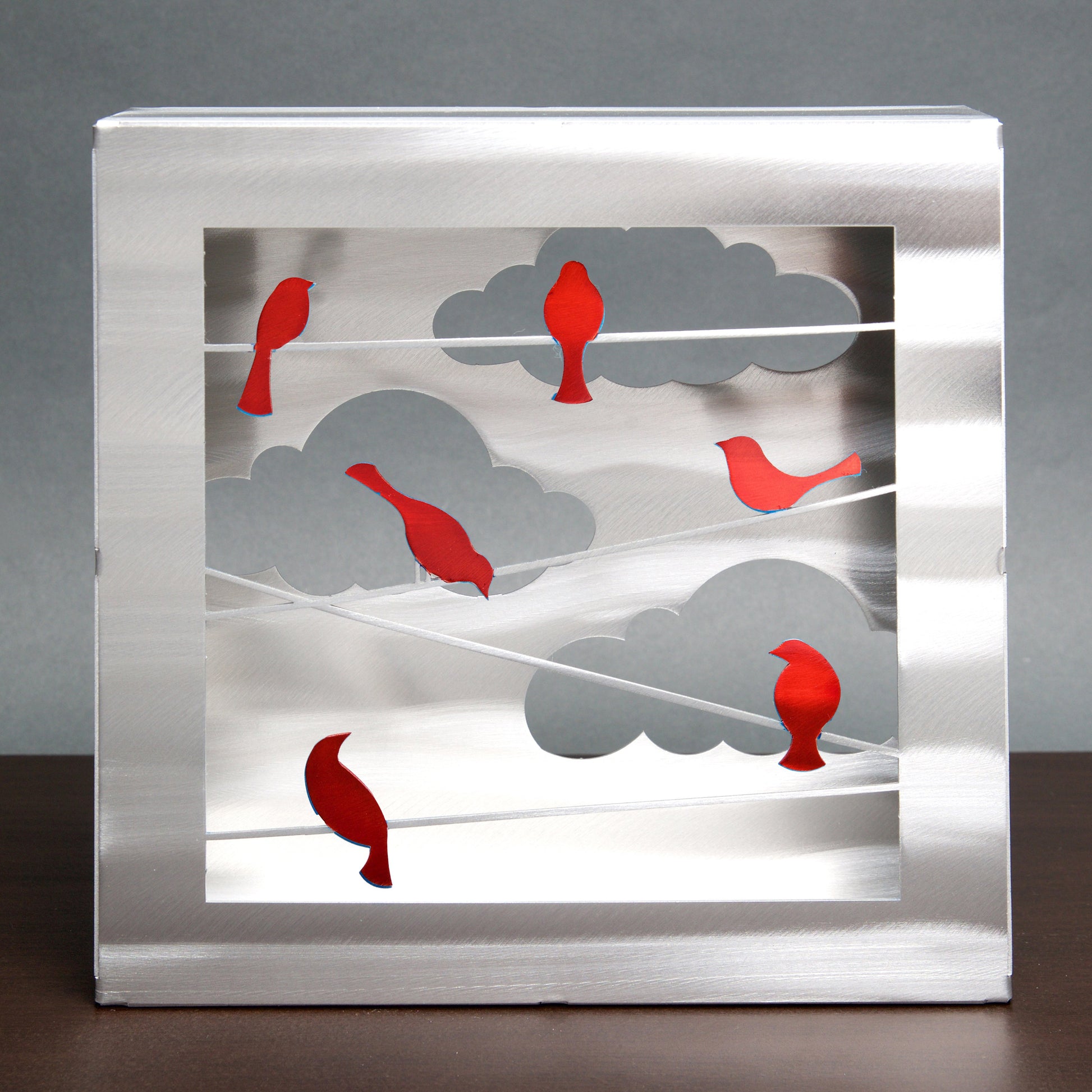 Birds on a Wire Box by Sondra Gerber - © Blue Pomegranate Gallery