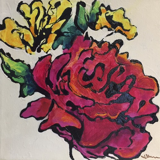 Winter Joy by Jean Mason, 12 x 12” - © Blue Pomegranate Gallery