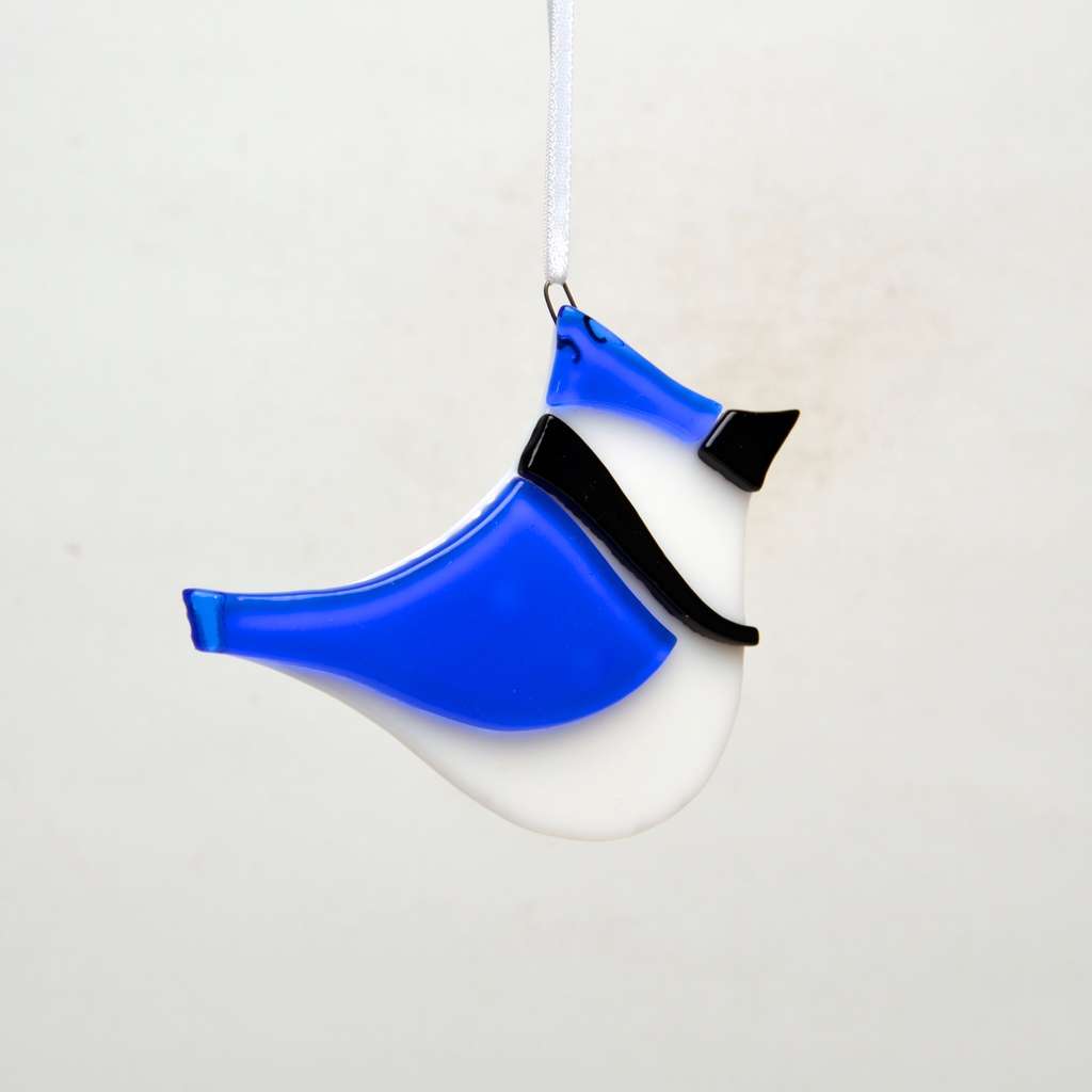Blue Jay Sun Catcher, Ornament by Niven - © Blue Pomegranate Gallery