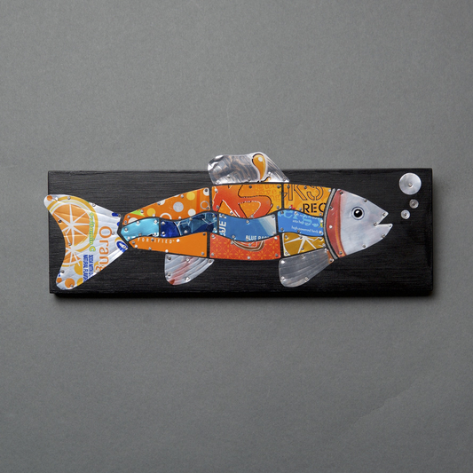 Something Fishy - Fish Pop Can Art - © Blue Pomegranate Gallery
