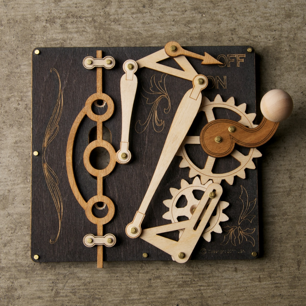 Wood Switch Plate single - © Blue Pomegranate Gallery