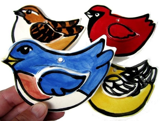 Songbird Ornament by Nicole Engblom - © Blue Pomegranate Gallery