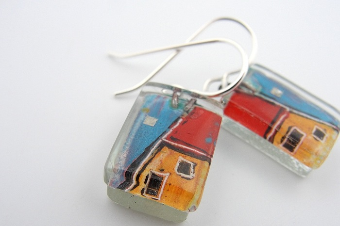 Kunsthaus Drop Earrings by Edo Mor - © Blue Pomegranate Gallery
