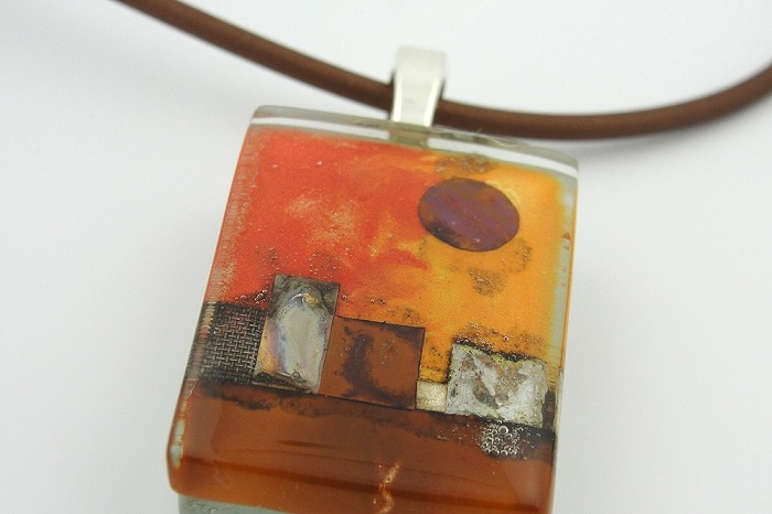 Day in the Village Pendant by Edo Mor - © Blue Pomegranate Gallery