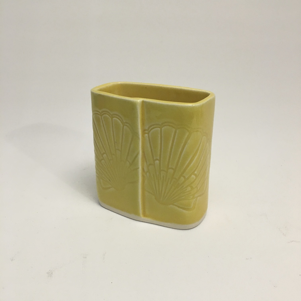 Yellow Short Rectangle Vase by Berls & McConnell - © Blue Pomegranate Gallery