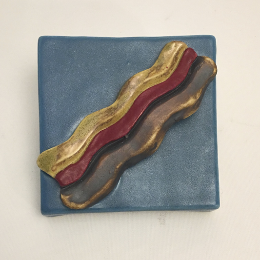 Bacon Clique Tile by Ed and Kate Coleman - © Blue Pomegranate Gallery