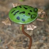 Bully the Frog Bobble Garden Stake - © Blue Pomegranate Gallery