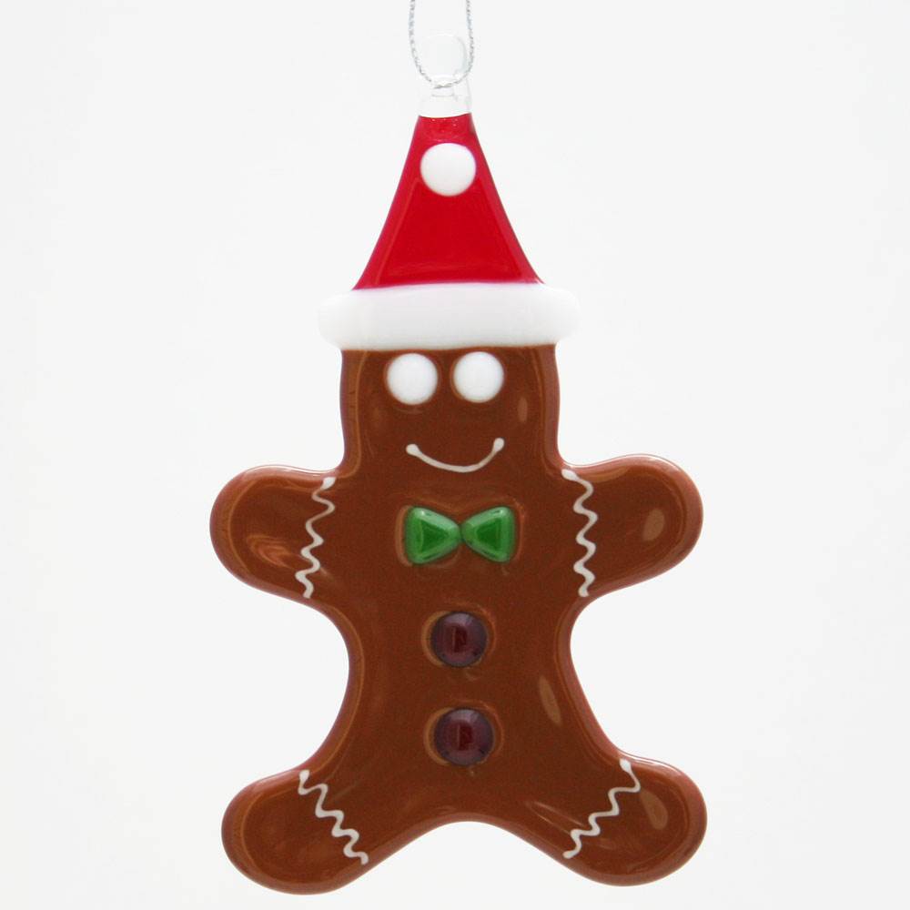 Gingy w/ Hat Ornament by Kristi Thorndike Kent - © Blue Pomegranate Gallery