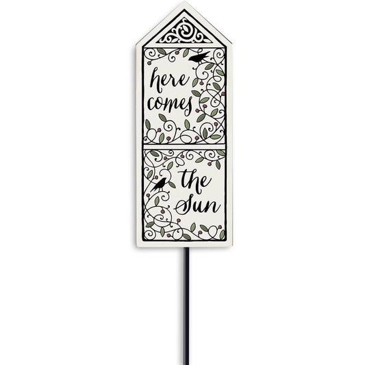 “Here Comes The Sun” Garden Stake by Michael Macone - © Blue Pomegranate Gallery