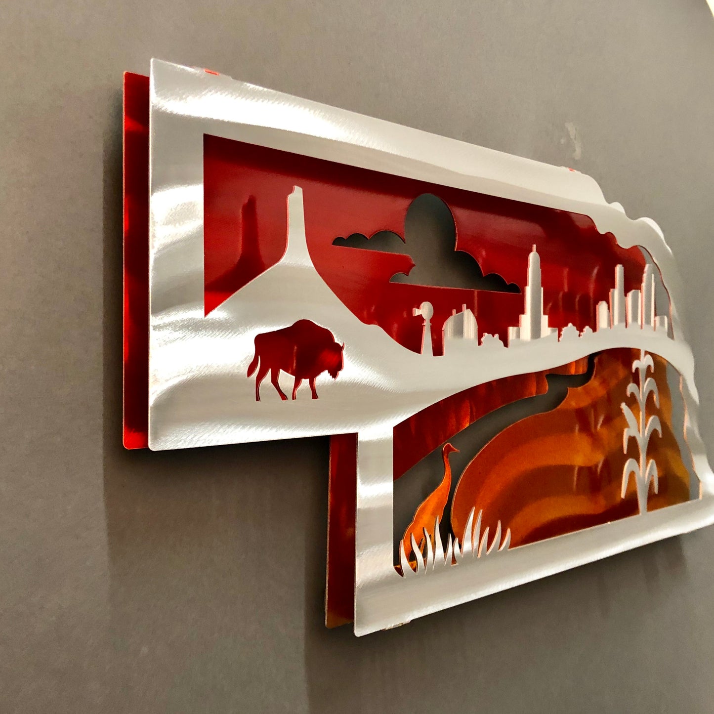 Nebraska Heartland Wall Sculpture by Sondra Gerber - © Blue Pomegranate Gallery