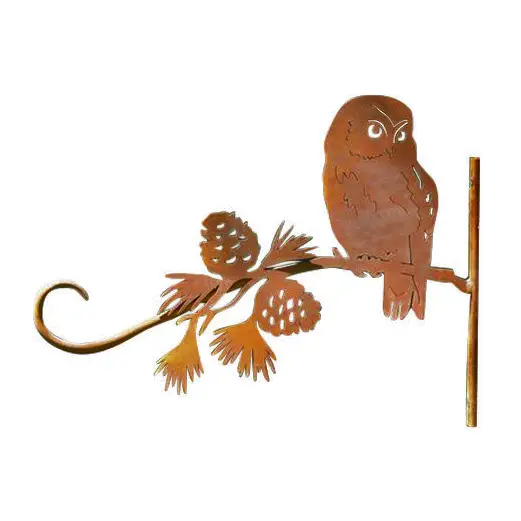 Saw-whet Owl plant hanger by Crowdus