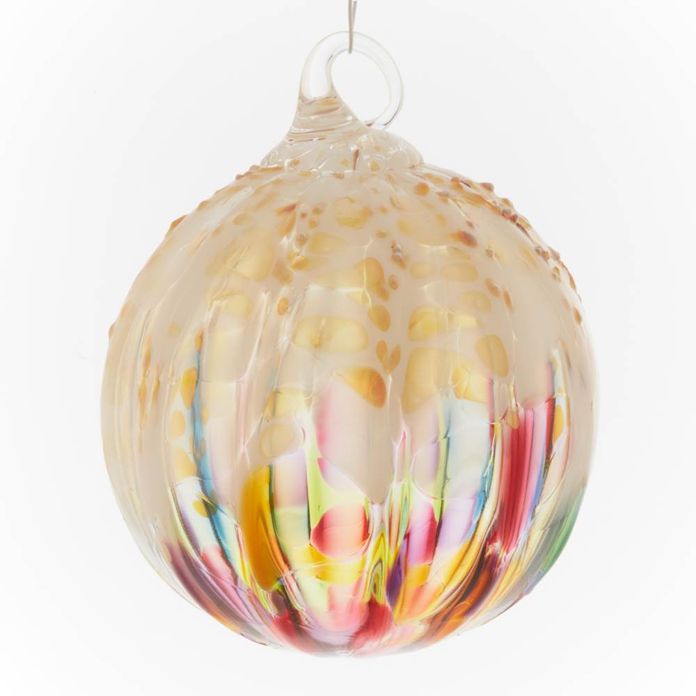 Rainbow Sprinkle Blown Glass Ornament by Glass Eye - © Blue Pomegranate Gallery
