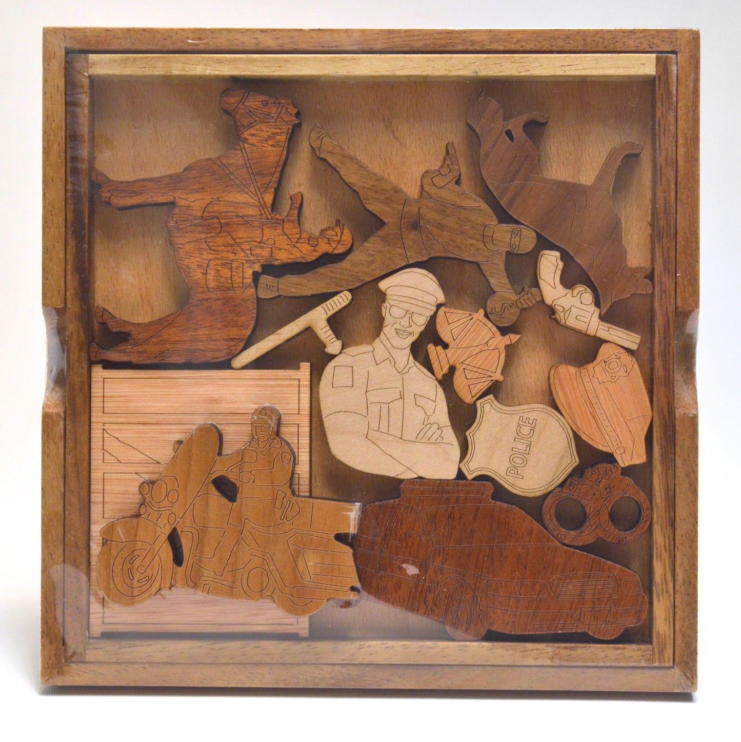 Police Wood Puzzle by David Janelle - © Blue Pomegranate Gallery