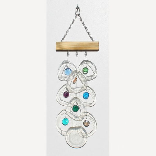 Sea Glass Wind Chime by Chalfant - © Blue Pomegranate Gallery